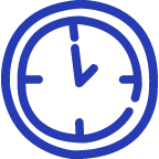 Clock Icon Blue