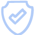 Protection Shield Icon Large Baby Blue