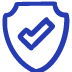 Protection Shield Icon Large Blue